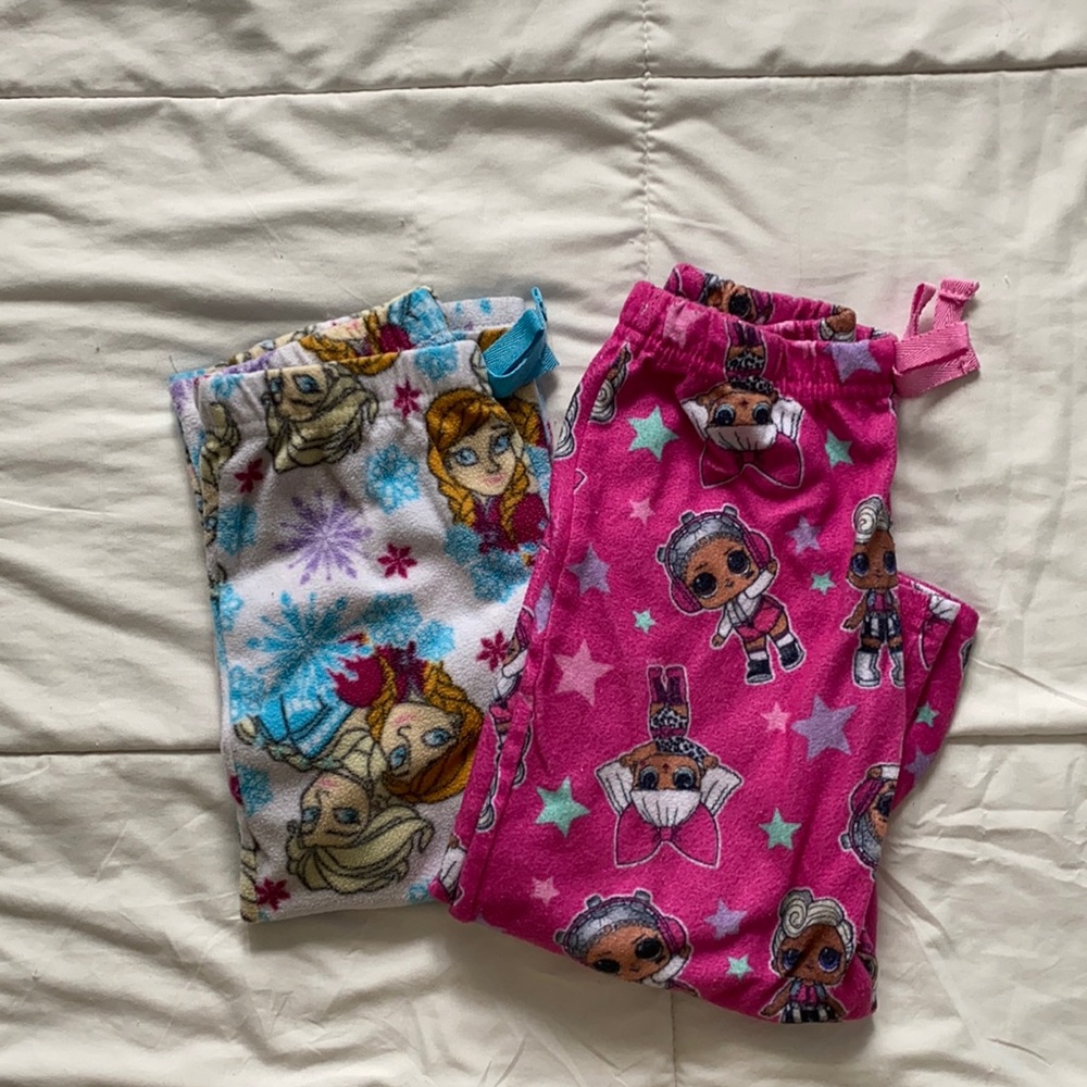 🍏 LOL/ Frozen Girls pajama bottoms